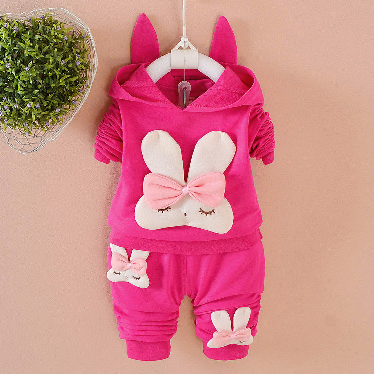 Baby long sleeve suit Rose red 0 - Tophatter Daily Deals
