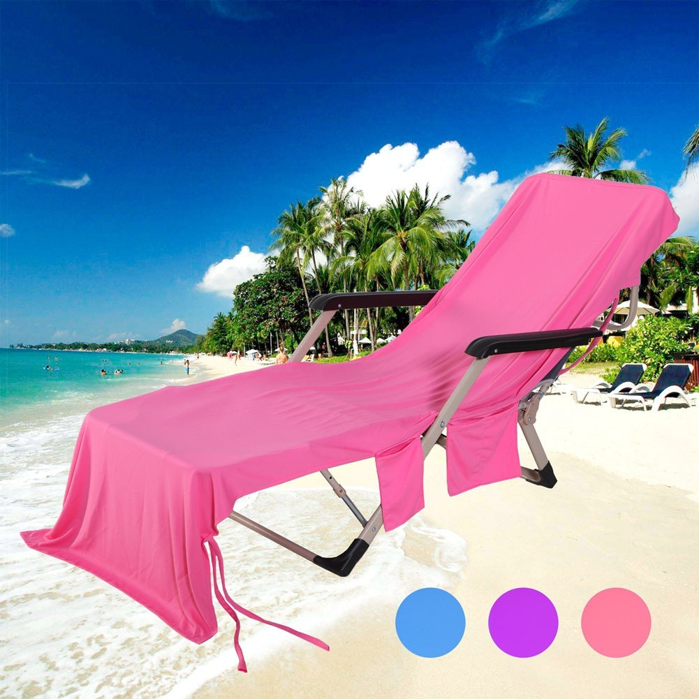 Beach chair cover Rose red 0 - Tophatter Daily Deals