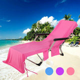 Beach chair cover Rose red 0 - Tophatter Daily Deals