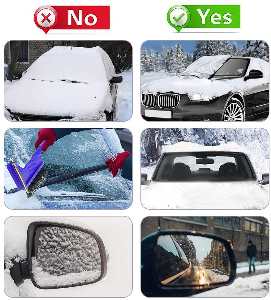 Magnetic Windshield Cover Winter 2025 Ice Snow UV Protector - Tophatter Daily Deals