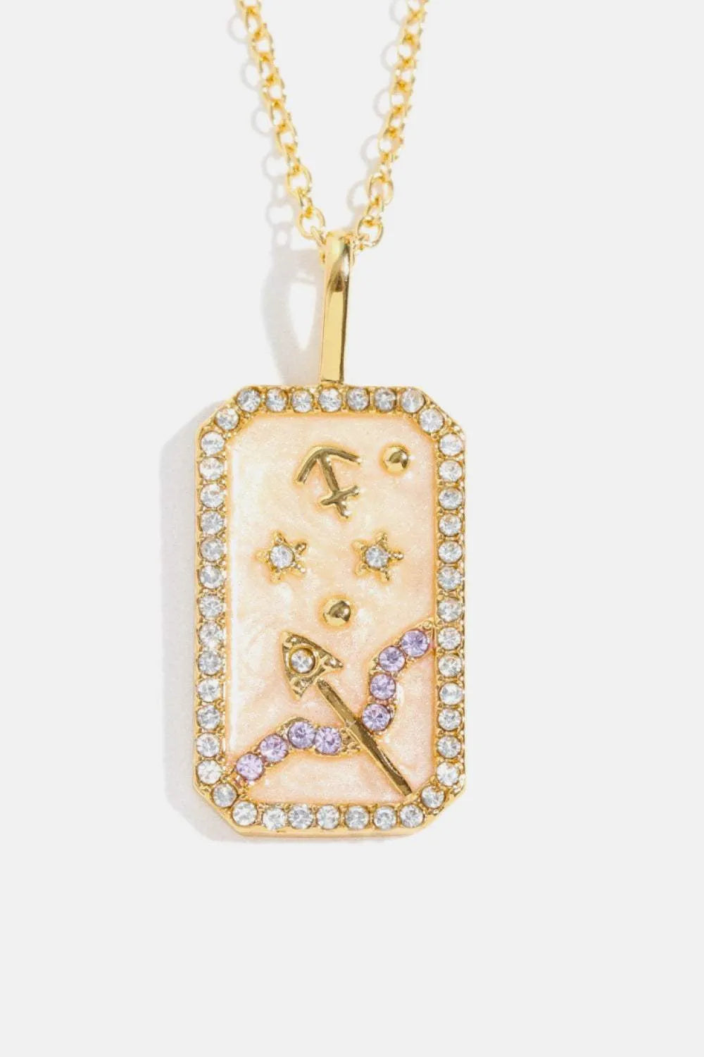 Rhinestone Constellation Pendant Copper Necklace Necklaces - Tophatter Daily Deals