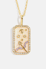 Rhinestone Constellation Pendant Copper Necklace Necklaces - Tophatter Daily Deals