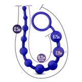 Luxe Silicone 10 Beads Indigo Anal Toy 12.5 Inch Length > Anal Range > Anal Beads - Tophatter Daily Deals