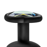 Luxe Bling Plugs Training Kit Black With Rainbow Gems 3 Sizes > Anal Range > Butt Plug Kits - Tophatter Daily Deals