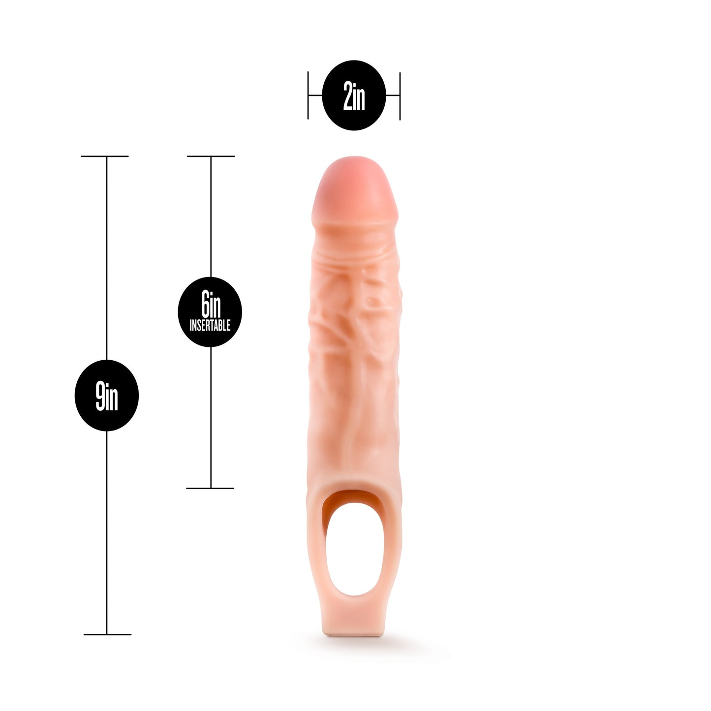 Performance 9 Inch Cock Sheath Penis Extender with Vanilla Scent > Sex Toys For Men > Penis Sleeves - Tophatter Daily Deals