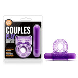 Play With Me Couples Play Vibrating Cock Ring in Purple > Sex Toys > Couples Toys - Tophatter Daily Deals