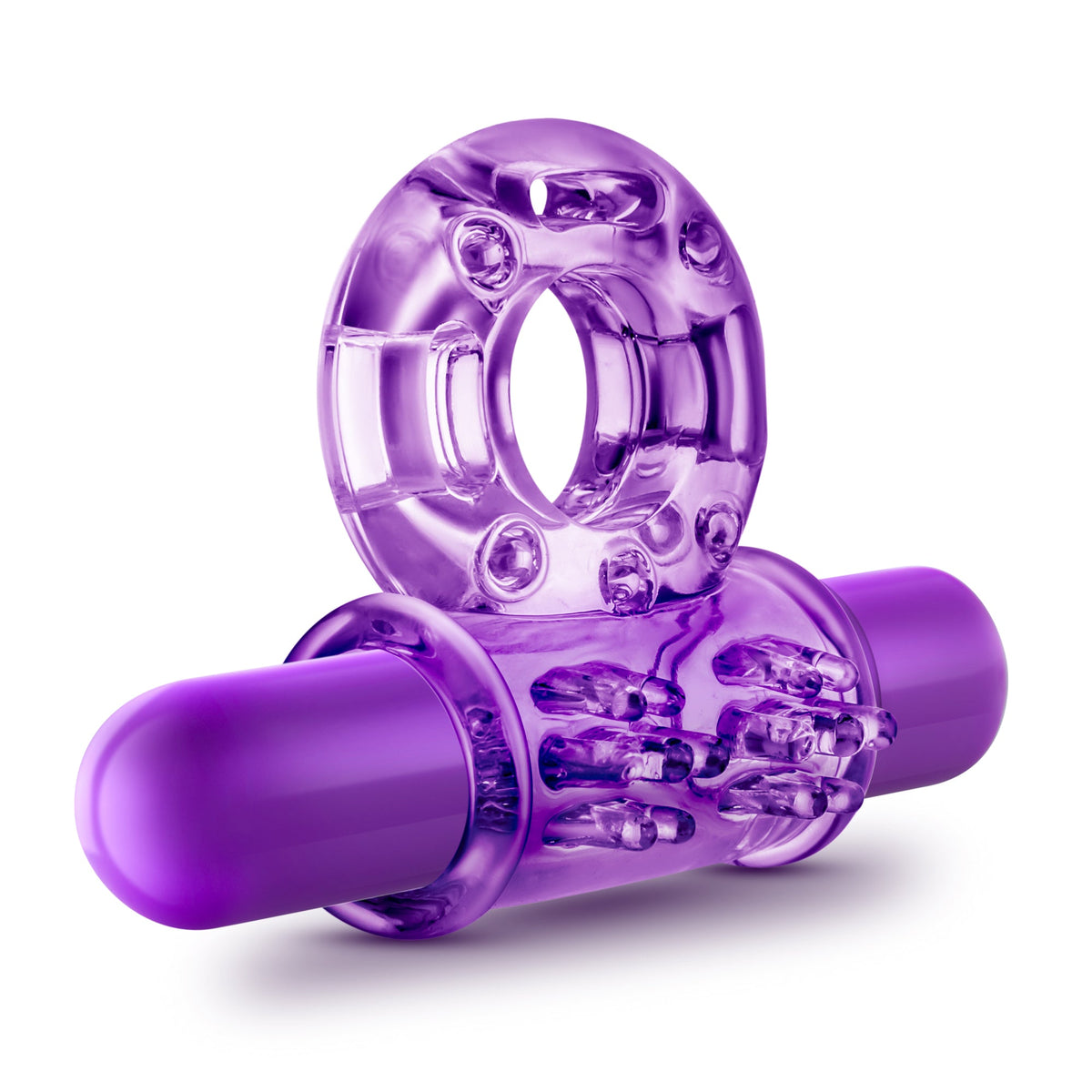 Play With Me Couples Play Vibrating Cock Ring in Purple > Sex Toys > Couples Toys - Tophatter Daily Deals