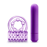 Play With Me The Player Vibrating Double Strap Cock Ring in Purple > Cock Ring > Vibrating - Tophatter Daily Deals