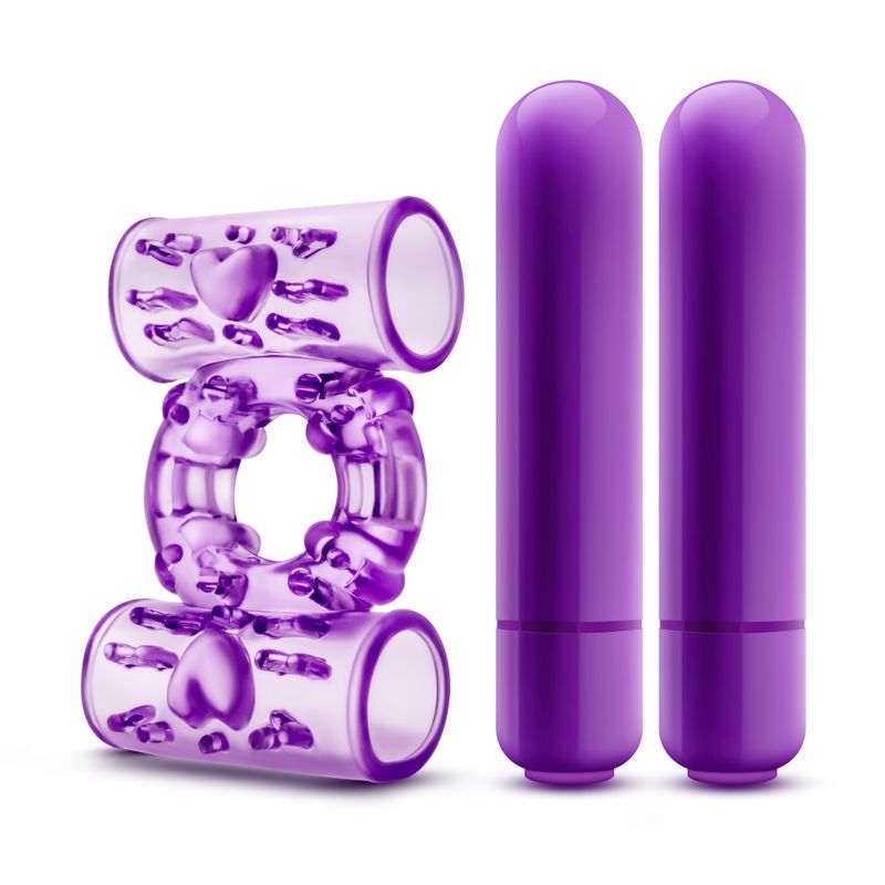 Play With Me Double Play – Dual Vibrating Cock Ring > Cock Ring > Vibrating - Tophatter Daily Deals