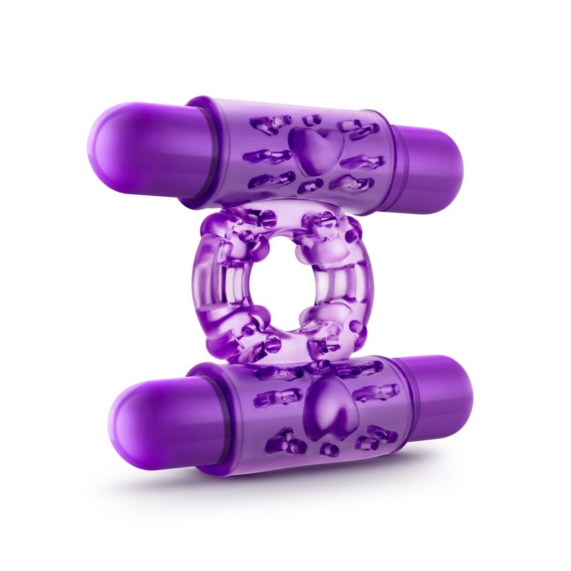 Play With Me Double Play – Dual Vibrating Cock Ring > Cock Ring > Vibrating - Tophatter Daily Deals