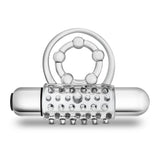 Stay Hard Vibrating Super Clitifier - Vibrating Cock Ring - Clear > Cock Ring > Vibrating - Tophatter Daily Deals