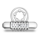 Stay Hard Vibrating Super Clitifier - Vibrating Cock Ring - Clear > Cock Ring > Vibrating - Tophatter Daily Deals