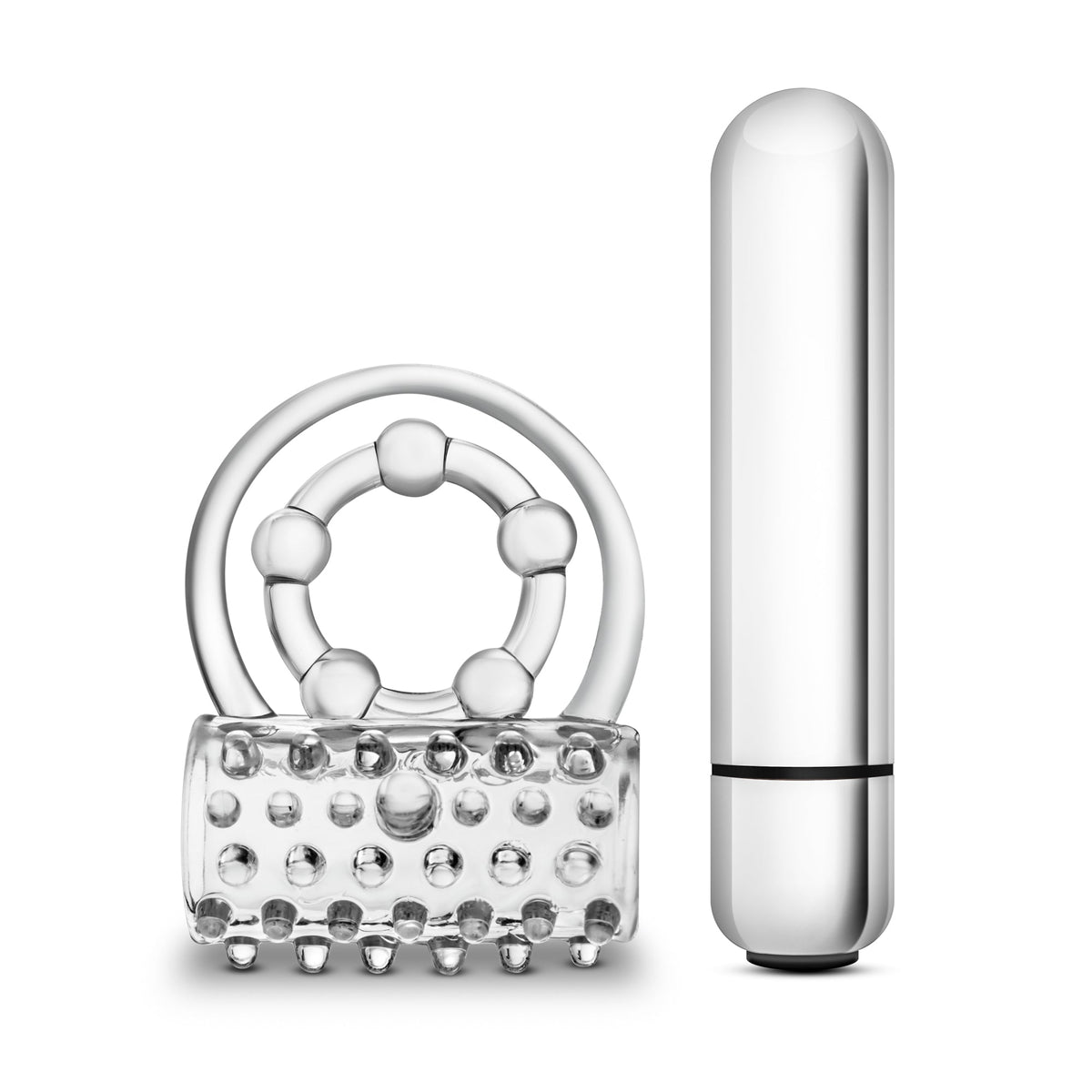 Stay Hard Vibrating Super Clitifier - Vibrating Cock Ring - Clear > Cock Ring > Vibrating - Tophatter Daily Deals