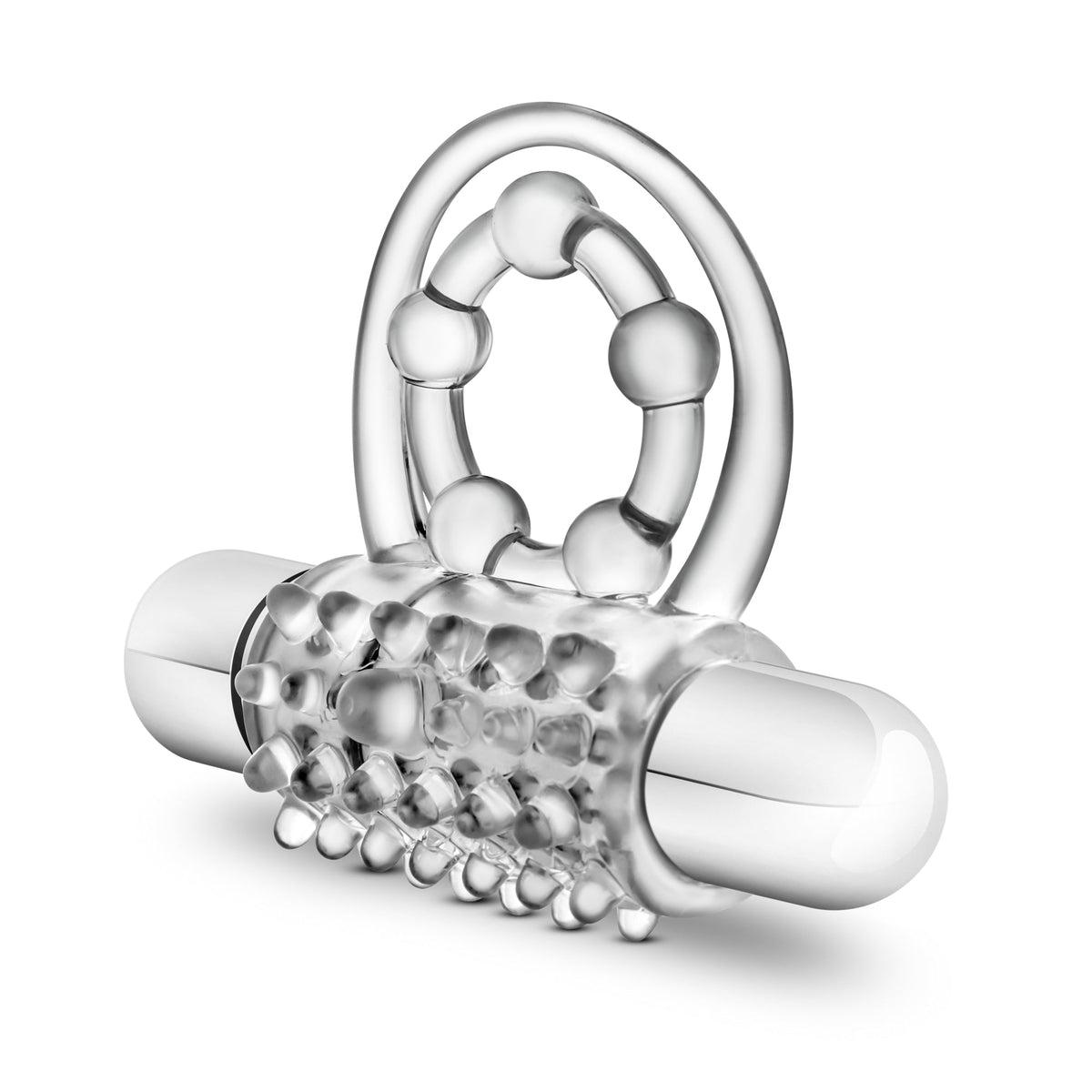 Stay Hard Vibrating Super Clitifier - Vibrating Cock Ring - Clear > Cock Ring > Vibrating - Tophatter Daily Deals