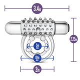 Stay Hard Vibrating Super Clitifier - Vibrating Cock Ring - Clear > Cock Ring > Vibrating - Tophatter Daily Deals