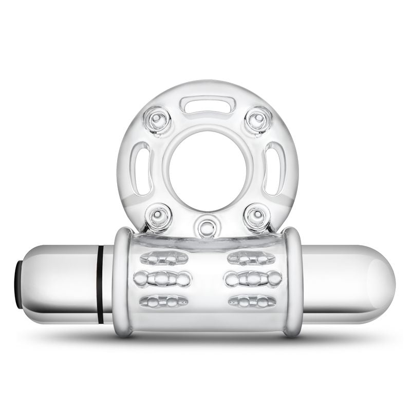 Stay Hard 10 Function Vibrating Bull Ring – Clear Vibrating Cock Ring > Cock Ring > Vibrating - Tophatter Daily Deals