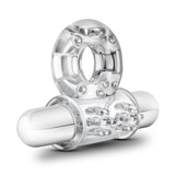 Stay Hard 10 Function Vibrating Bull Ring – Clear Vibrating Cock Ring > Cock Ring > Vibrating - Tophatter Daily Deals