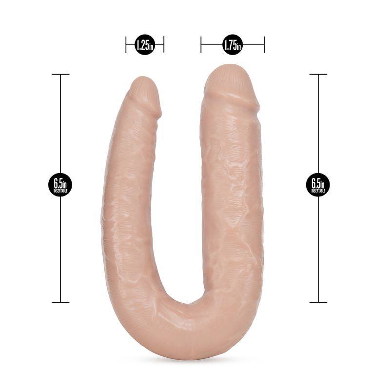 Dr. Skin Dr. Double – Soft U-Shaped Double Penetration Dildo > Dildos > Double Dildos - Tophatter Daily Deals