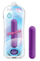 Play With Me Cutey Vibe Plus Purple Compact Bullet Toy > Vibrators > Mini Vibrators - Tophatter Daily Deals