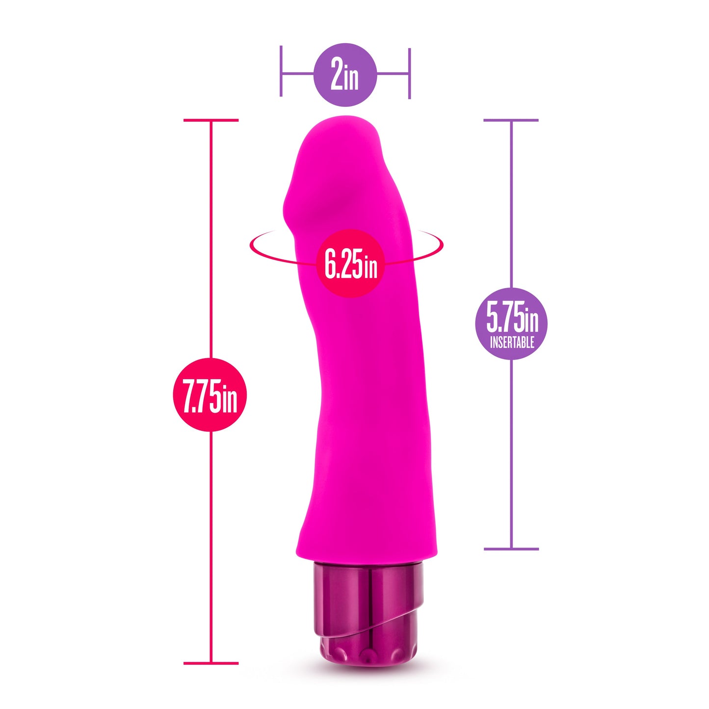Luxe Marco Pink Vibrating Toy 7.75 Inch Length > Vibrators > Realistic Vibrators - Tophatter Daily Deals