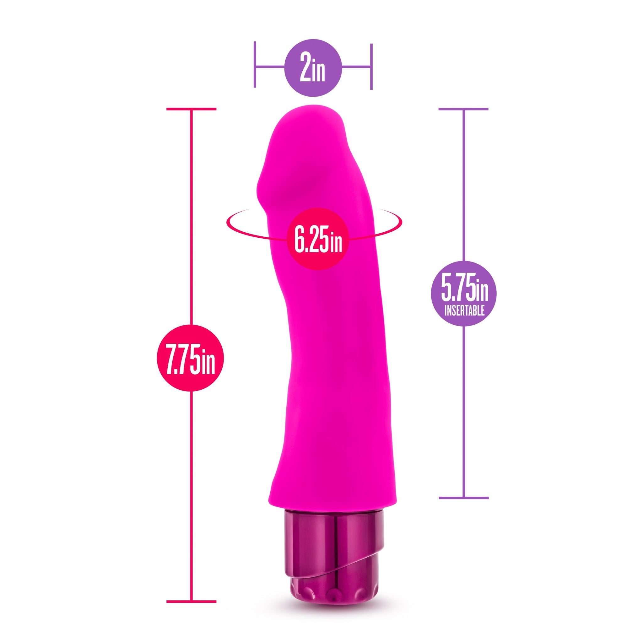 Luxe Marco Pink Vibrating Toy 7.75 Inch Length > Vibrators > Realistic Vibrators - Tophatter Daily Deals