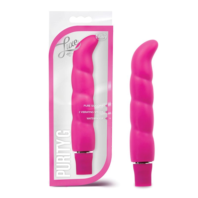 Luxe Purity G Pink 6.25 Inch Vibrating G Spot Toy > Sex Toys For Ladies > G-Spot Vibrators - Tophatter Daily Deals
