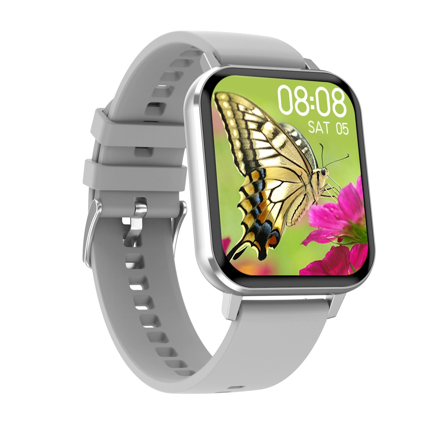 Blood pressure step smart Watch Silver glue 0 - Tophatter Daily Deals