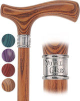 Royal Canes Fritz: Full-Color Wood Stain Collection (Matching Handle & Shaft) Fritz Handle Walking Canes - Tophatter Daily Deals