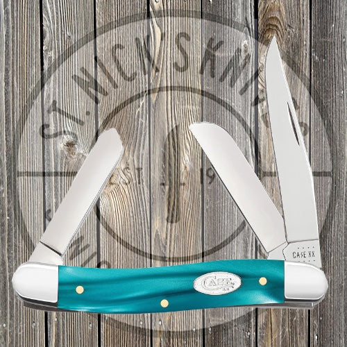 Case - SparXX Aqua Kirinite Smooth Medium Stockman - 18583 Knives - Tophatter Daily Deals
