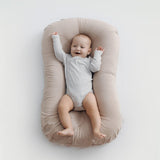 Portable Baby Nest Bed Travel Cradle Cushion Beige 45x75cm Baby Gear - Tophatter Daily Deals