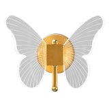 Butterfly Wall Lamp Light Luxury Bedside Warm Decoration 0 - Tophatter Daily Deals