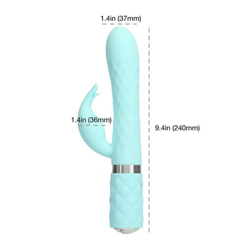 Pillow Talk Lively Teal Rabbit Vibrator > Vibrators > Ladies > Rabbit - Tophatter Daily Deals