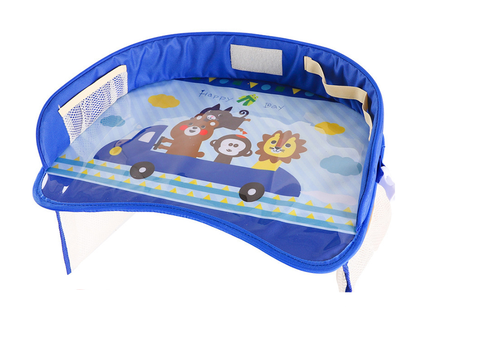 Baby car seat tray table Blue 0 - Tophatter Daily Deals