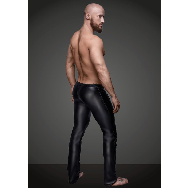 Wet Look Black Pants for Men with Zipper Detail > Clothes > Mens Latex - Tophatter Daily Deals