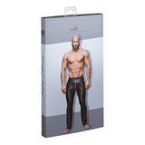 Wet Look Black Pants for Men with Zipper Detail > Clothes > Mens Latex - Tophatter Daily Deals