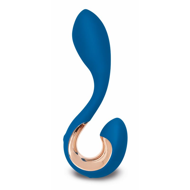 Gpop2 Indigo Blue Anatomic Vibrator 4.92 x 1.1 Inches > Anal Range > Vibrating Butt Plugs - Tophatter Daily Deals