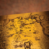 The Elder Scrolls – Limited Edition Metal Map of Tamriel Collectible - Tophatter Daily Deals