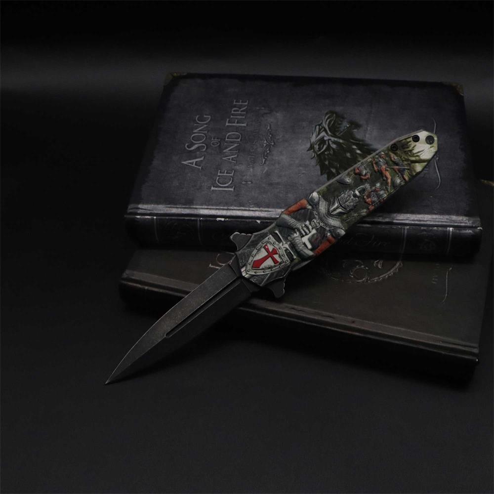 Crusades Knife Knights Templar Folding Knife - Tophatter Daily Deals