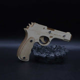 Assembled Beretta Wooden Rubber Band Gun Model Kit - Tophatter Daily Deals