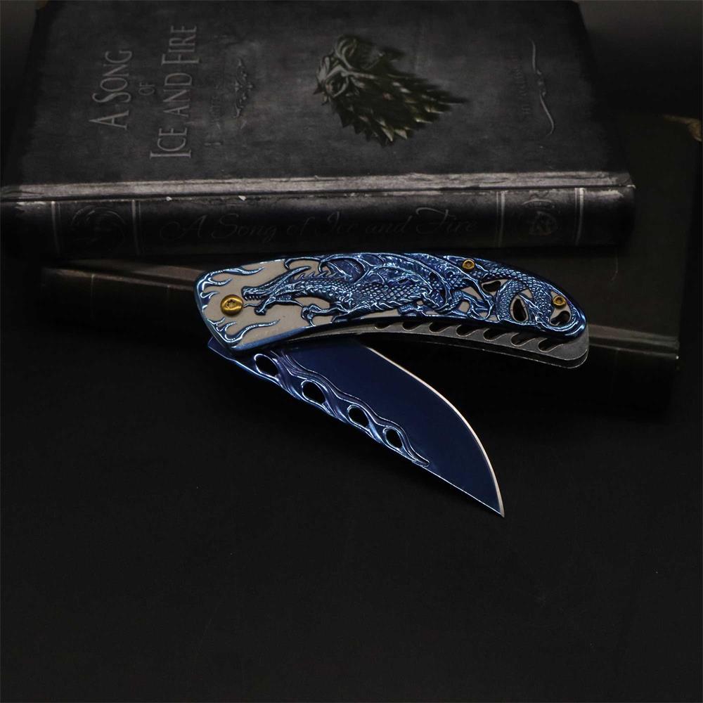 3D Western Dragon Folding Knife - Tophatter Daily Deals