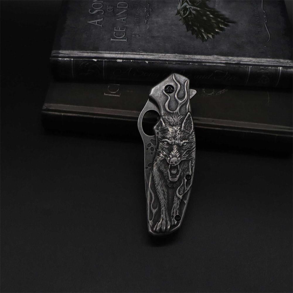 Lone Wolf Pocket Folding Knife - Tophatter Daily Deals