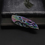 Fantastic Flame Shape Folding Knife - Tophatter Daily Deals