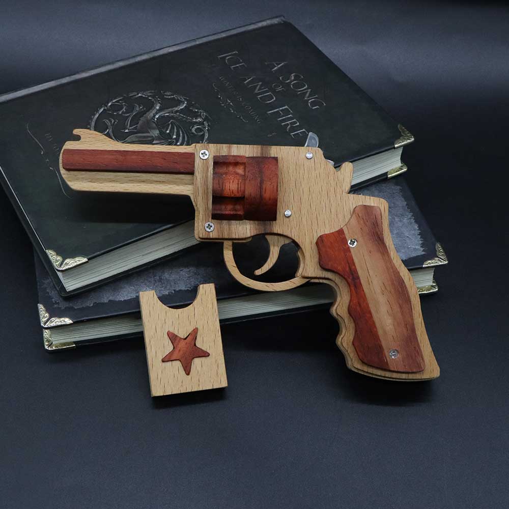 S&W 625 Revolver Rubber Band Gun Wooden Model - Tophatter Daily Deals