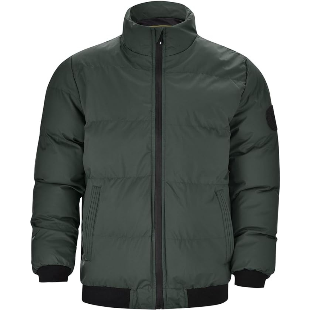 Insulating Men’s Puffer Jacket - Boxy Hip-Length, Winter - Tophatter Daily Deals