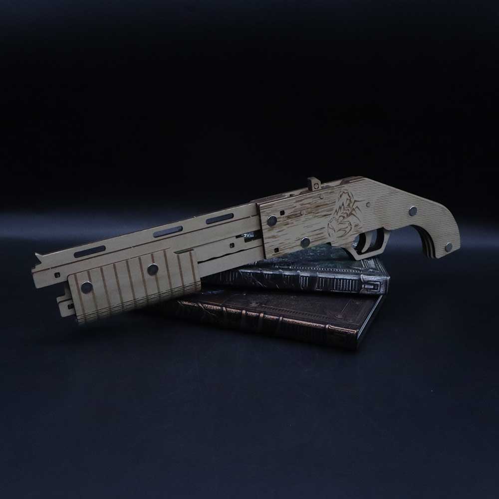 Wooden Mossberg Shotgun Rubber Band Gun Model Kit - Tophatter Daily Deals