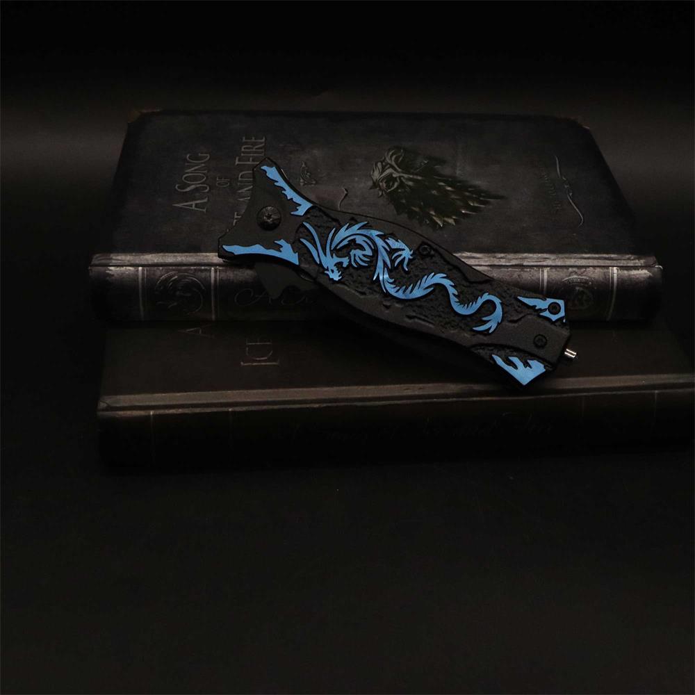 Dragon Totem Skeleton Folding Knife - Tophatter Daily Deals