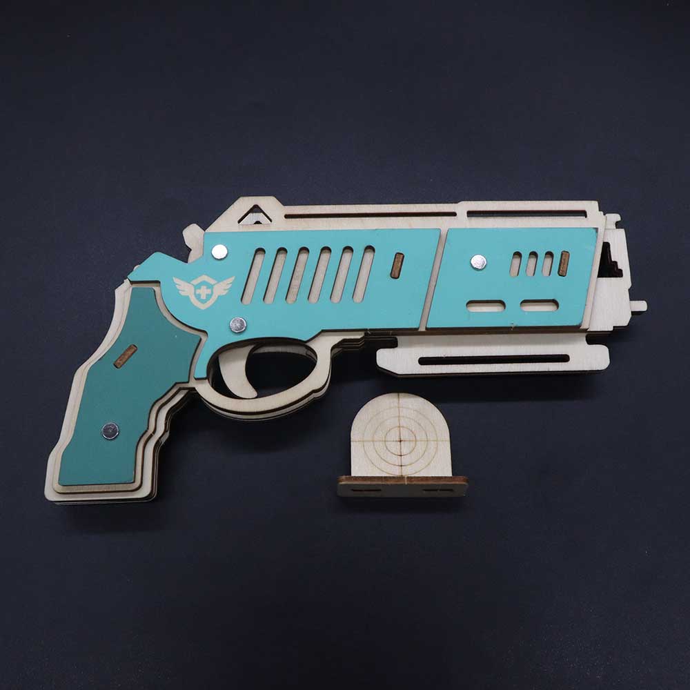 Hunting Eagle 3D Wooden Rubber Band Gun Model Kit - Tophatter Daily Deals