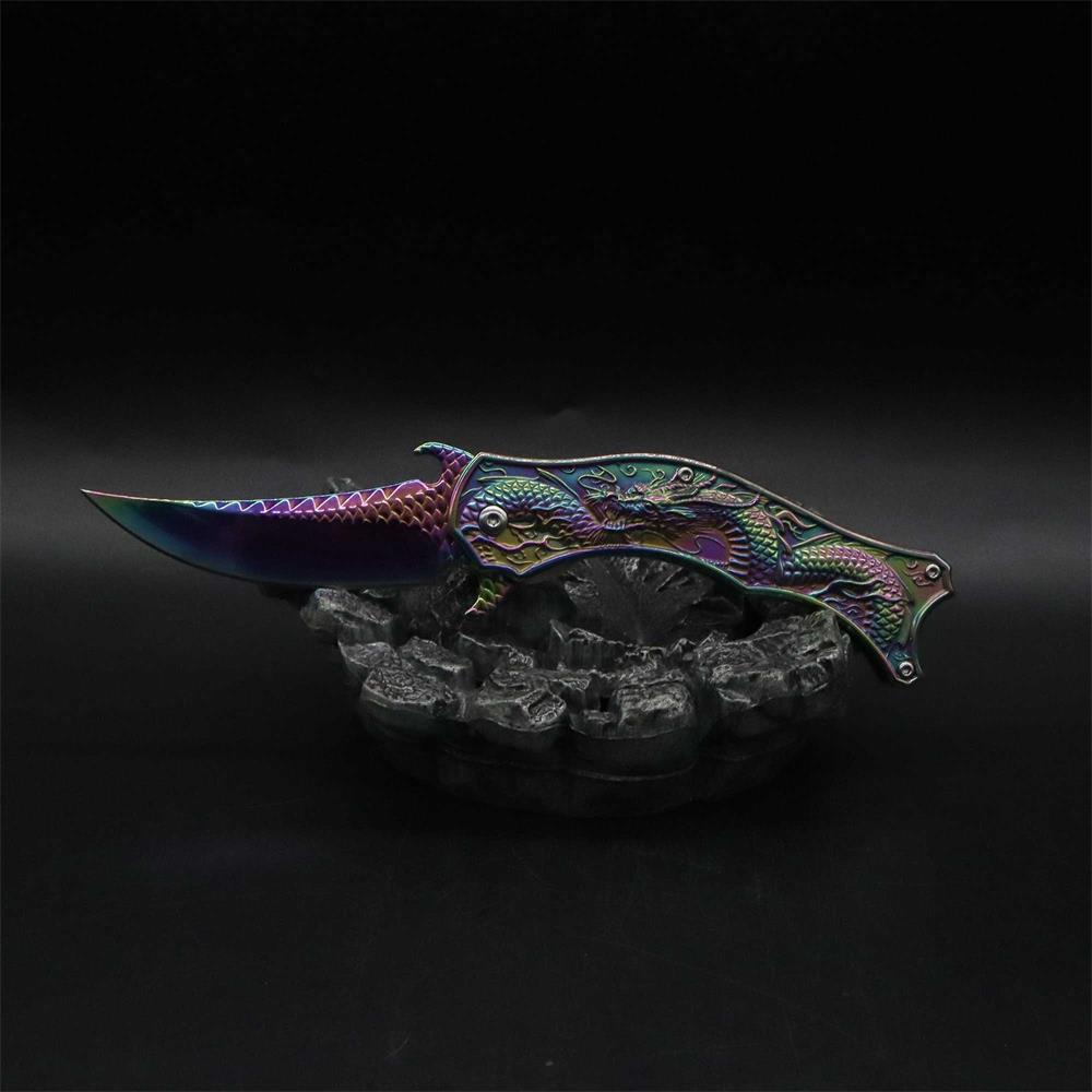 Chinese Dragon Totem Folding Knife - Tophatter Daily Deals