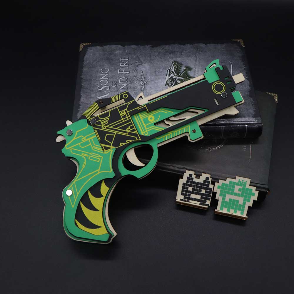 Hunting Gun 3D Rubber Band Gun Wooden Model Kit - Tophatter Daily Deals