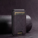 Android Universal Phone Magnetic Card Holder MagSafe Magnetic Ring PU Leather Purple 1pc 0 - Tophatter Daily Deals